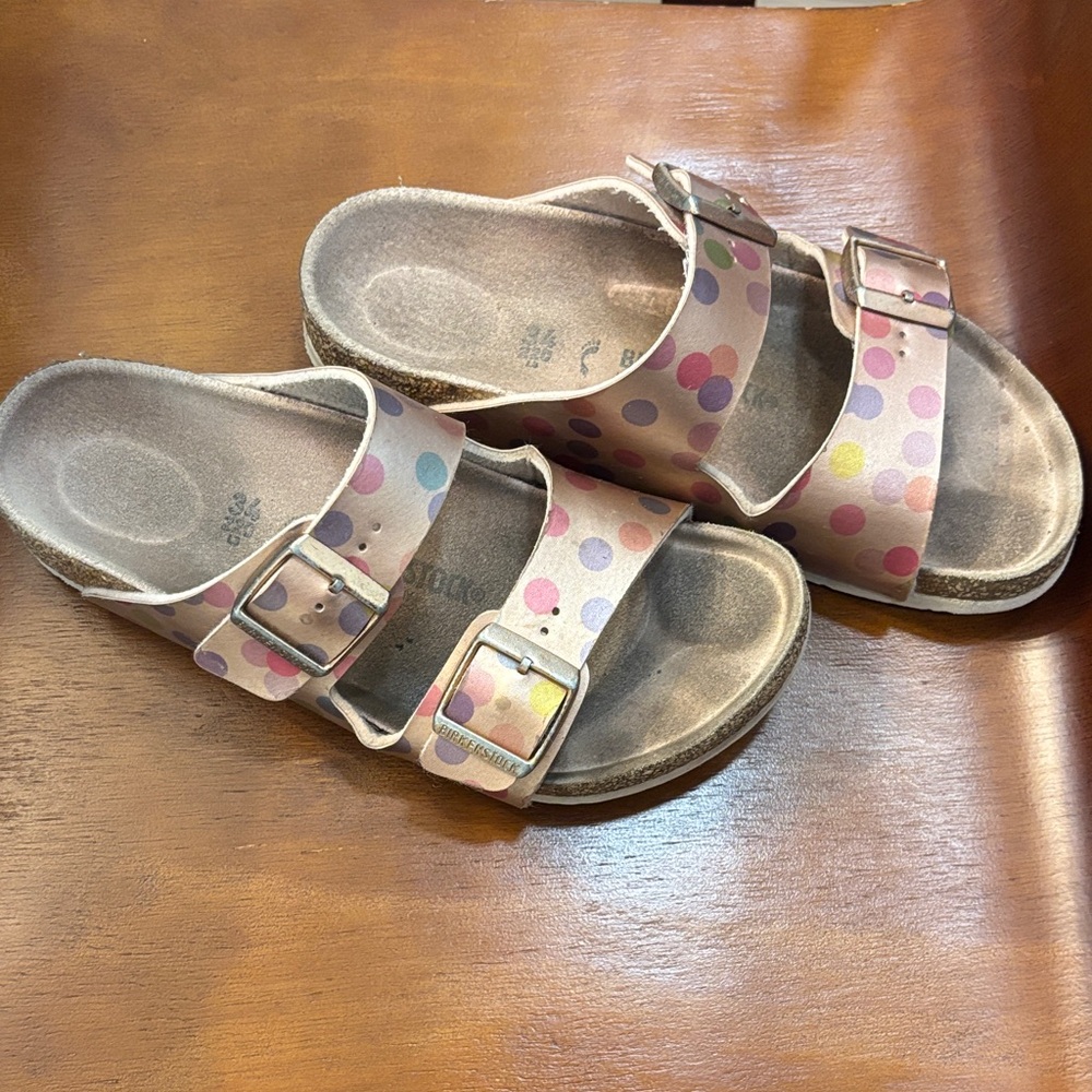 Birkenstock Kids Sandals with Pastel Polka Dots